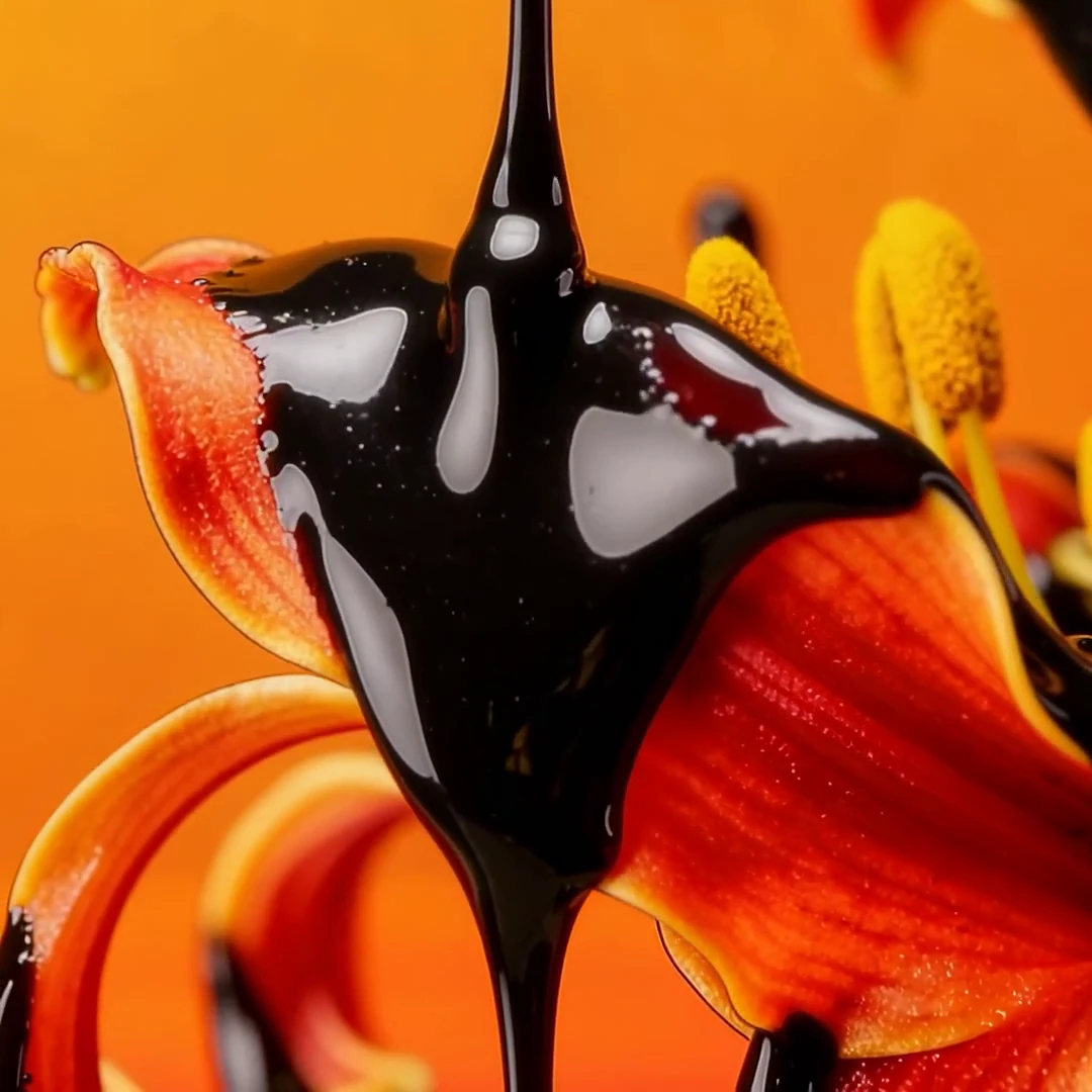 Brand motion reel — controlled material reveal poster